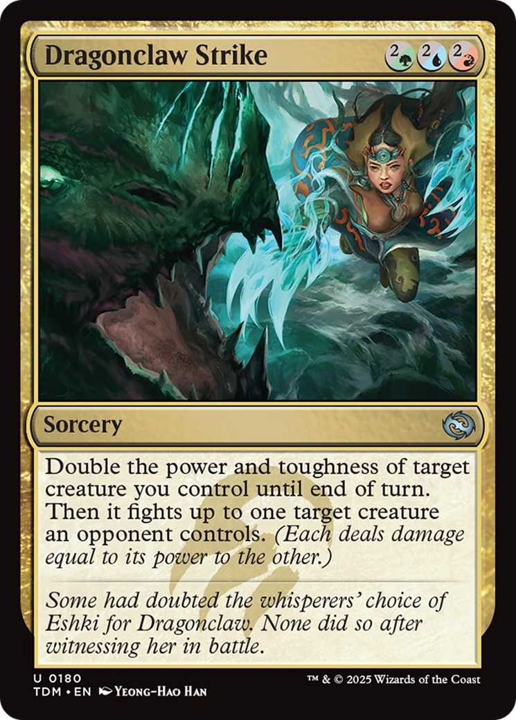 Dragonclaw Strike (TDM-180) [Tarkir: Dragonstorm] Foil MTG Single Wizards of the Coast