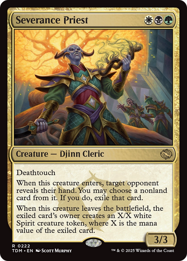 Severance Priest (TDM-222) [Tarkir: Dragonstorm] Foil MTG Single Wizards of the Coast