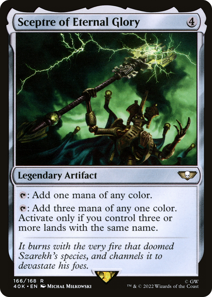 Sceptre of Eternal Glory (40K-166) [Warhammer 40,000 Commander] MTG Single Wizards of the Coast