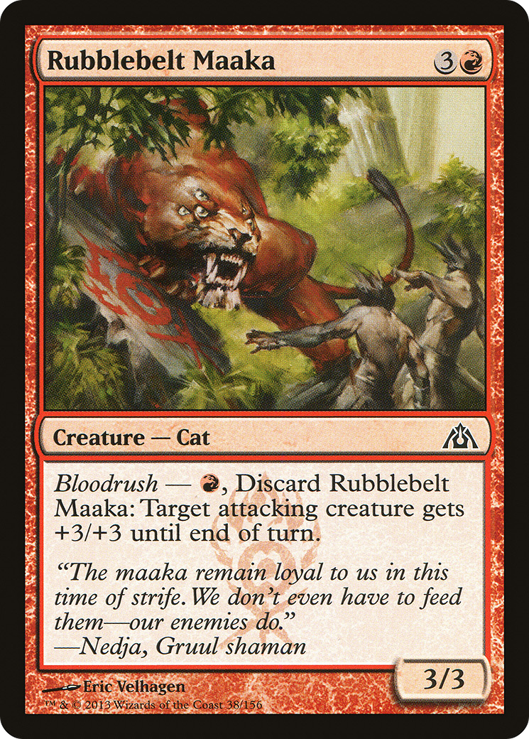 Rubblebelt Maaka (DGM-038) [Dragon's Maze] Foil MTG Single Wizards of the Coast