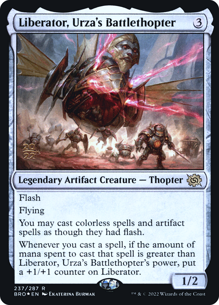 Liberator, Urza's Battlethopter (PRE-237) [The Brothers' War Promos] Foil MTG Single Wizards of the Coast