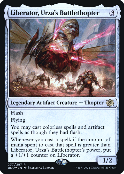 Liberator, Urza's Battlethopter (PRE-237) [The Brothers' War Promos] Foil MTG Single Wizards of the Coast