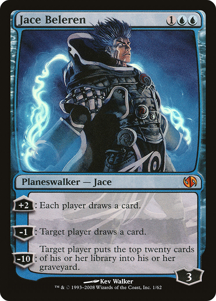 Jace Beleren (DD2-001) [Misc] Duel Decks: Jace vs. Chandra Foil MTG Single Wizards of the Coast