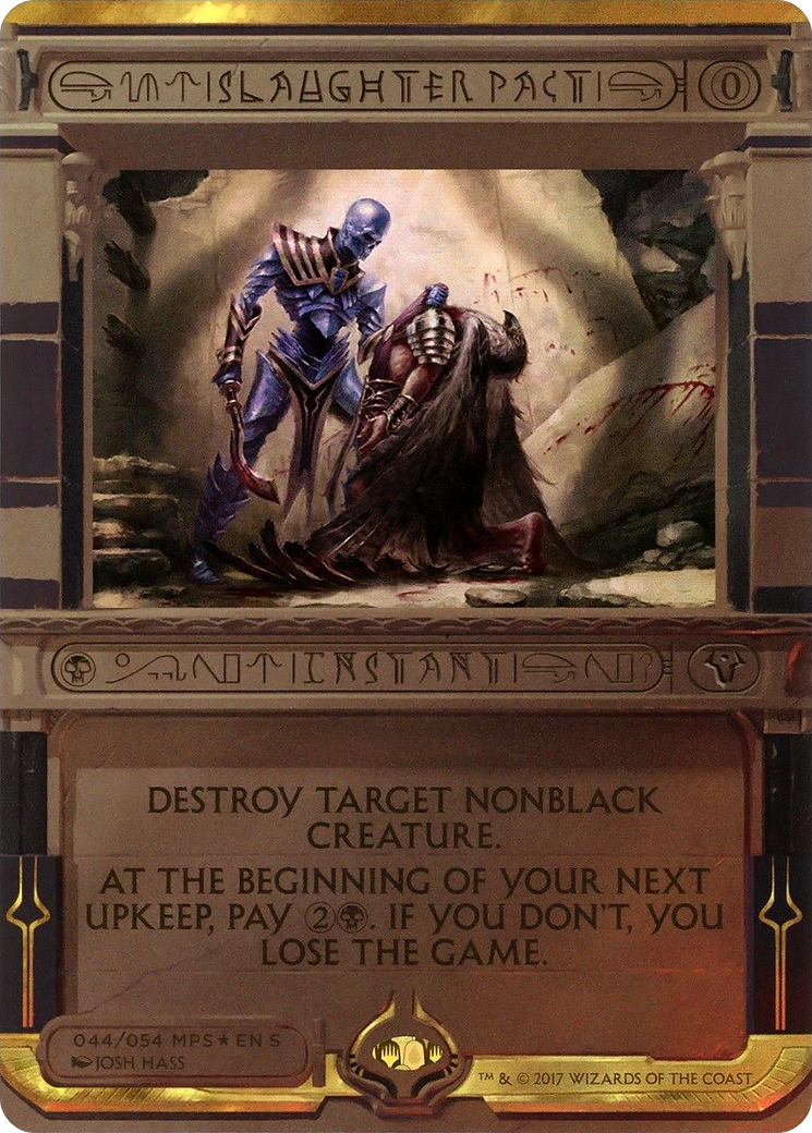 Slaughter Pact (MPS2-044) [Amonkhet Invocations] (Borderless) Foil MTG Single Wizards of the Coast