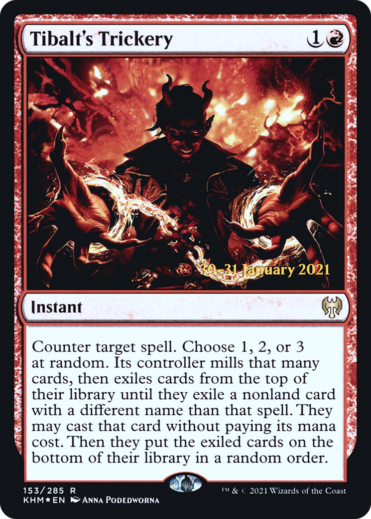 Tibalt's Trickery (PRE-153) [Kaldheim Promos] Foil MTG Single Wizards of the Coast
