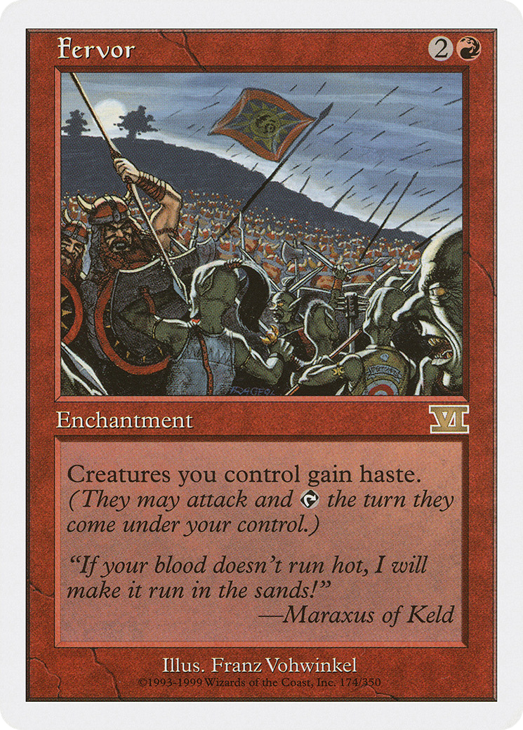 Fervor (6ED-174) [Classic Sixth Edition] MTG Single Wizards of the Coast