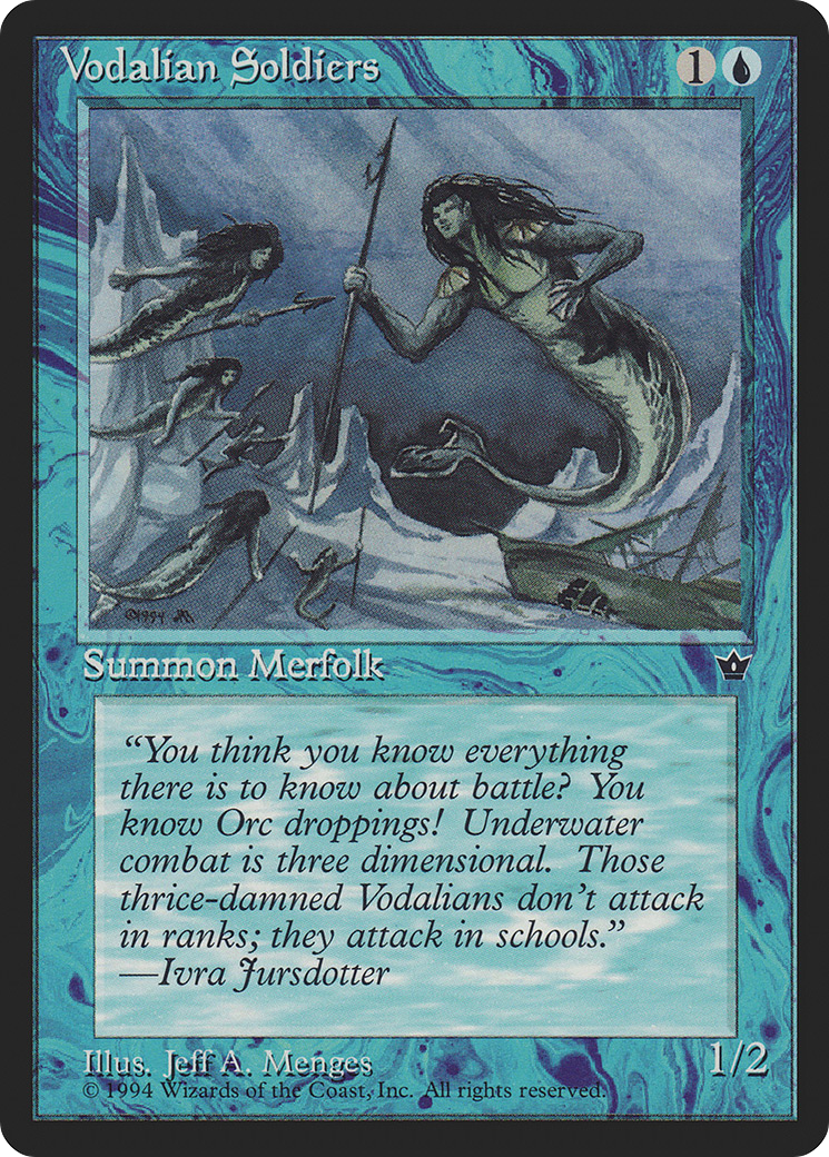 Vodalian Soldiers (FEM-31B) [Fallen Empires] MTG Single Wizards of the Coast