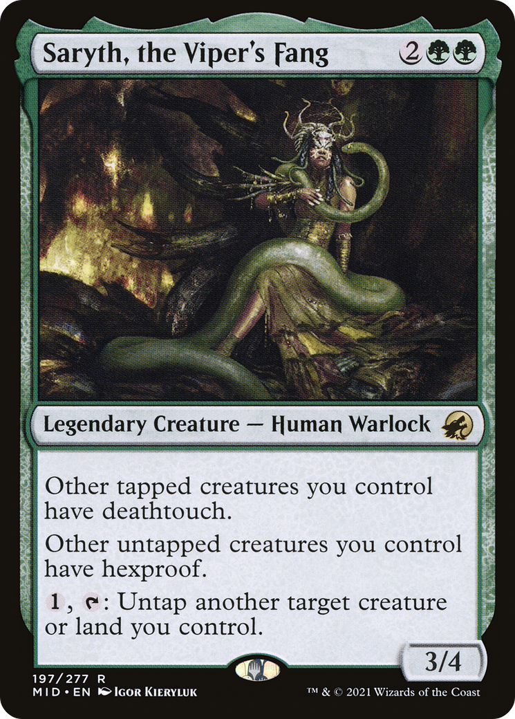 Saryth, the Viper's Fang (MID-197) [Innistrad: Midnight Hunt] MTG Single Wizards of the Coast
