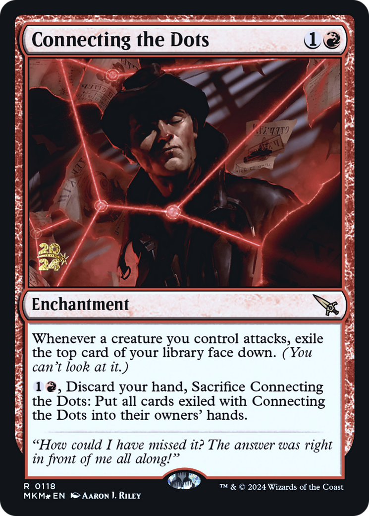 Connecting the Dots (PRE-118) [Murders at Karlov Manor Promos] Foil MTG Single Wizards of the Coast