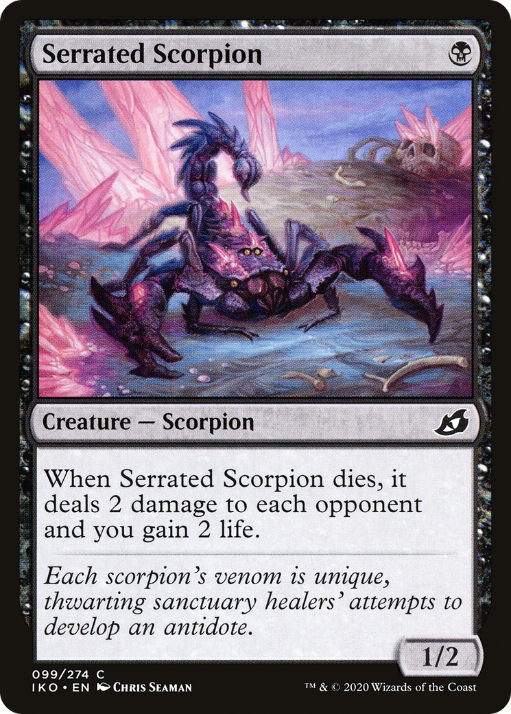 Serrated Scorpion (IKO-099) [Ikoria: Lair of Behemoths] MTG Single Wizards of the Coast