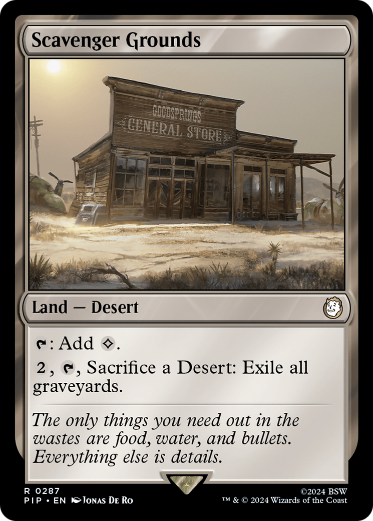 Scavenger Grounds (PIP-287) [Fallout] MTG Single Wizards of the Coast