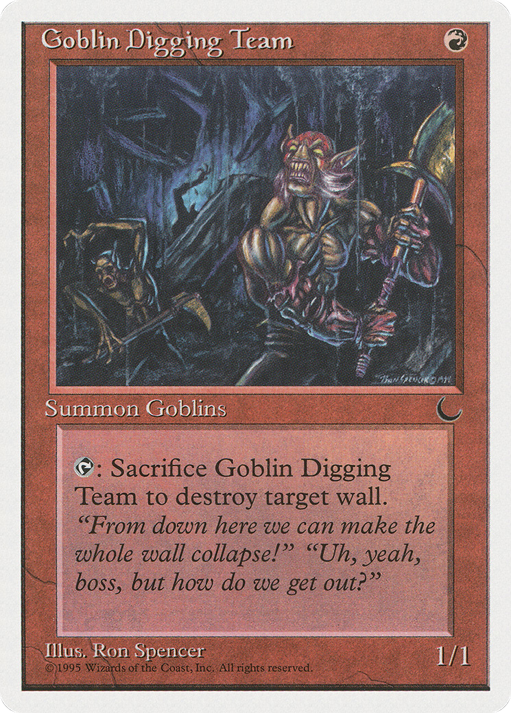 Goblin Digging Team (CHR-049) [Chronicles] MTG Single Wizards of the Coast