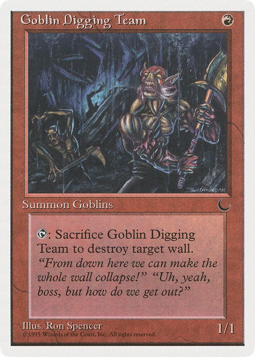 Goblin Digging Team (CHR-049) [Chronicles] MTG Single Wizards of the Coast
