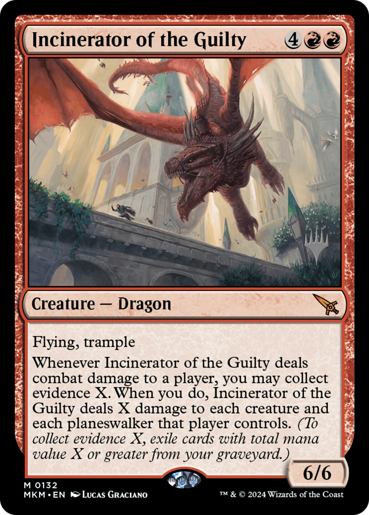 Incinerator of the Guilty (PPMKM-132) [Murders at Karlov Manor Promos] MTG Single Wizards of the Coast