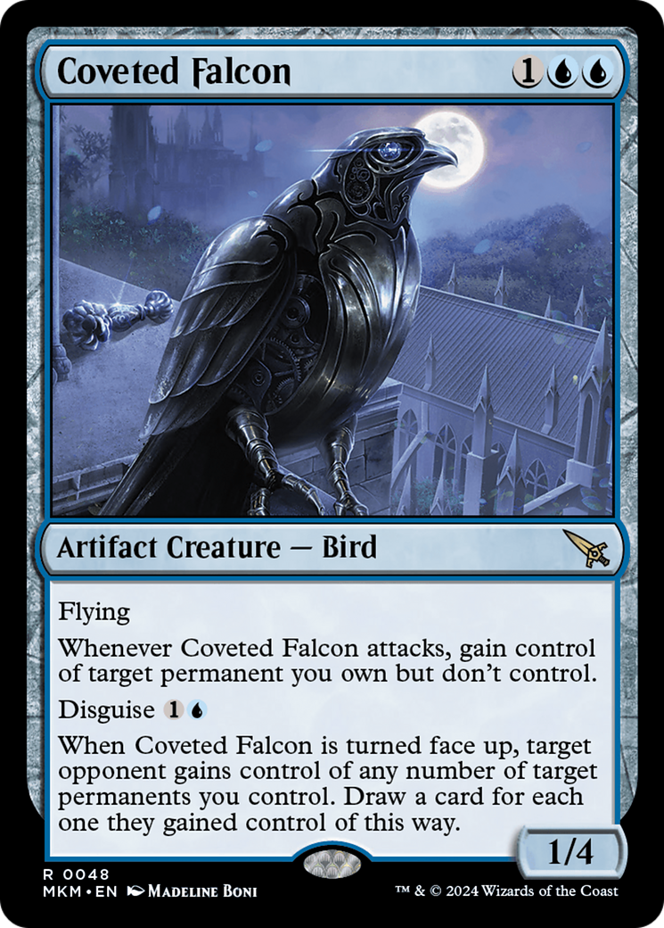 Coveted Falcon (MKM-048) [Murders at Karlov Manor] MTG Single Wizards of the Coast