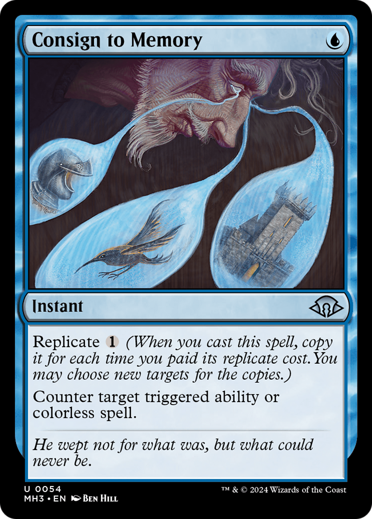 Consign to Memory (MH3-054) [Modern Horizons 3] Foil MTG Single Wizards of the Coast