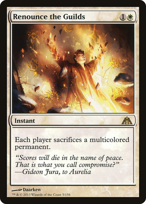Renounce the Guilds (DGM-005) [Dragon's Maze] MTG Single Wizards of the Coast