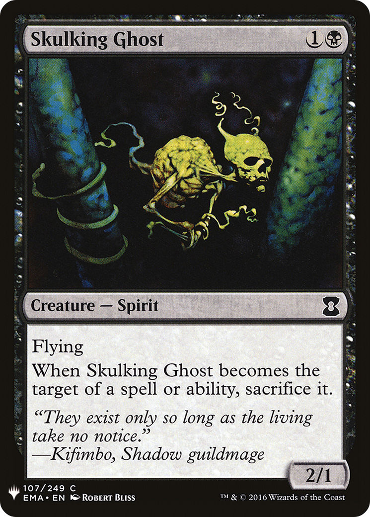 Skulking Ghost (LIST-EMA-107) [Mystery Booster] The List MTG Single Wizards of the Coast