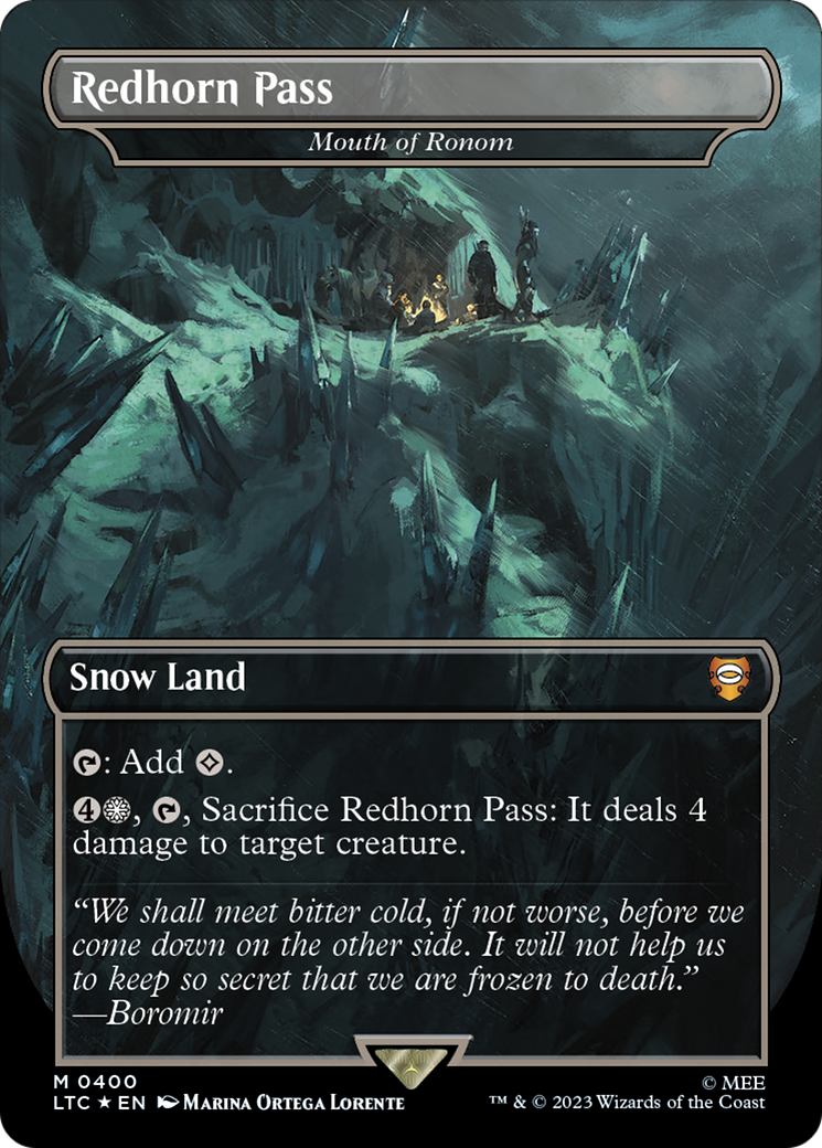 Mouth of Ronom (LTC-400) [Tales of Middle-earth Commander] (Borderless) Foil MTG Single Wizards of the Coast