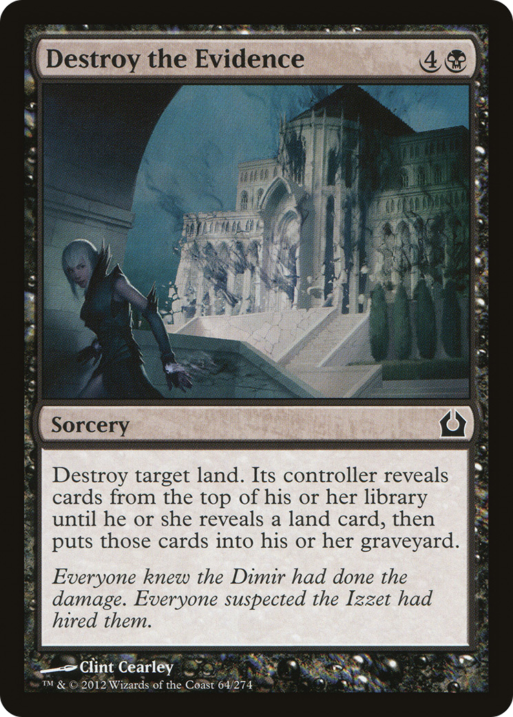 Destroy the Evidence (RTR-064) [Return to Ravnica] Foil MTG Single Wizards of the Coast