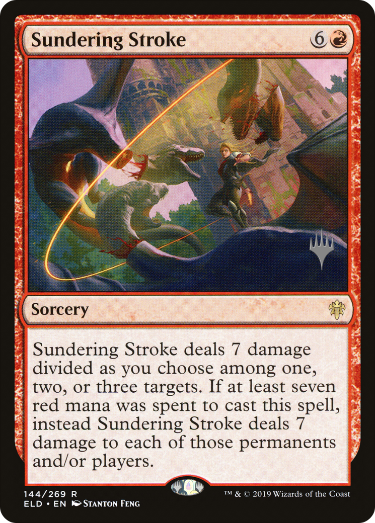 Sundering Stroke (PPELD-144) [Throne of Eldraine Promos] Foil MTG Single Wizards of the Coast