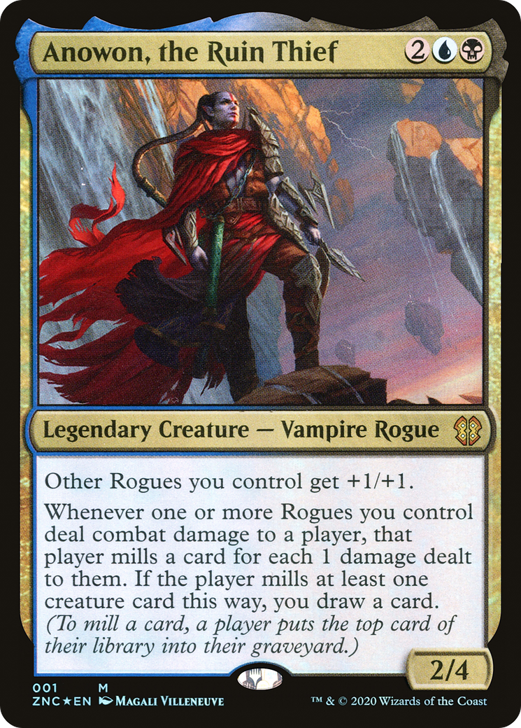 Anowon, the Ruin Thief (ZNC-001) [Zendikar Rising Commander] Foil MTG Single Wizards of the Coast