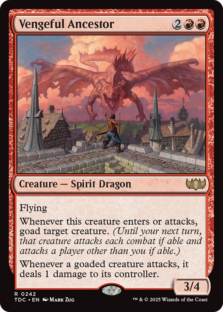 Vengeful Ancestor (TDC-242) [Commander: Tarkir: Dragonstorm] MTG Single Wizards of the Coast