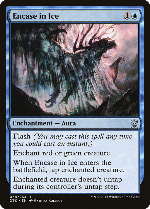 Encase in Ice (DTK-054) [Dragons of Tarkir] MTG Single Wizards of the Coast