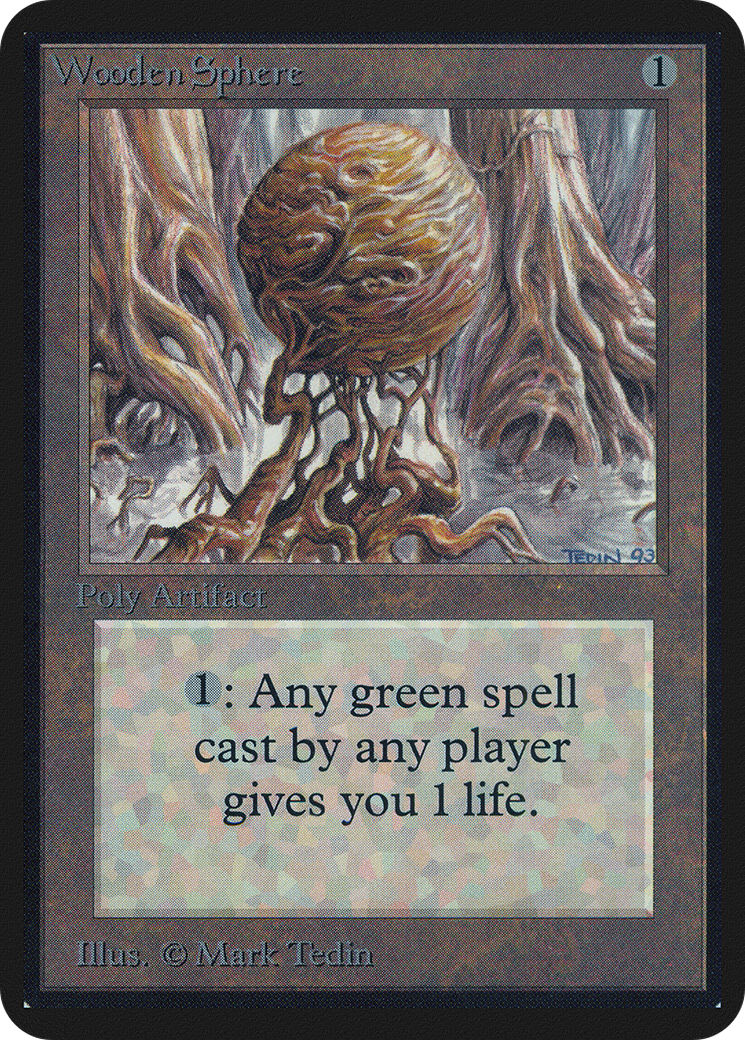 Wooden Sphere (LEA-) [Oldschool] Limited Edition Alpha MTG Single Wizards of the Coast