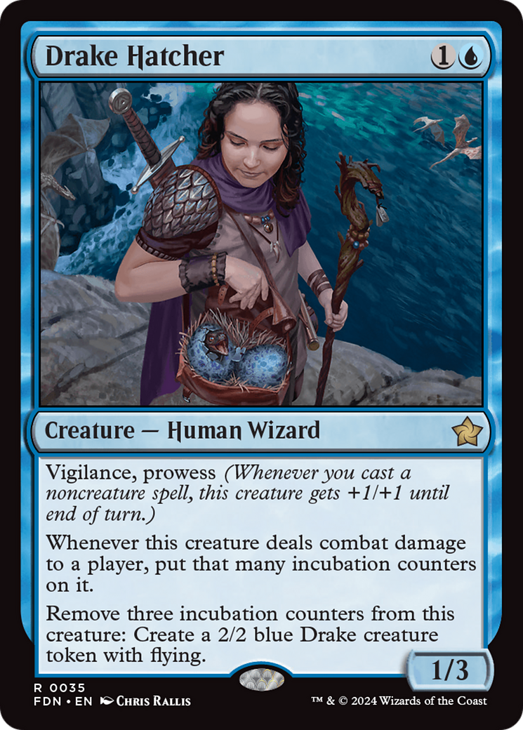 Drake Hatcher (FDN-035) [Foundations] MTG Single Wizards of the Coast