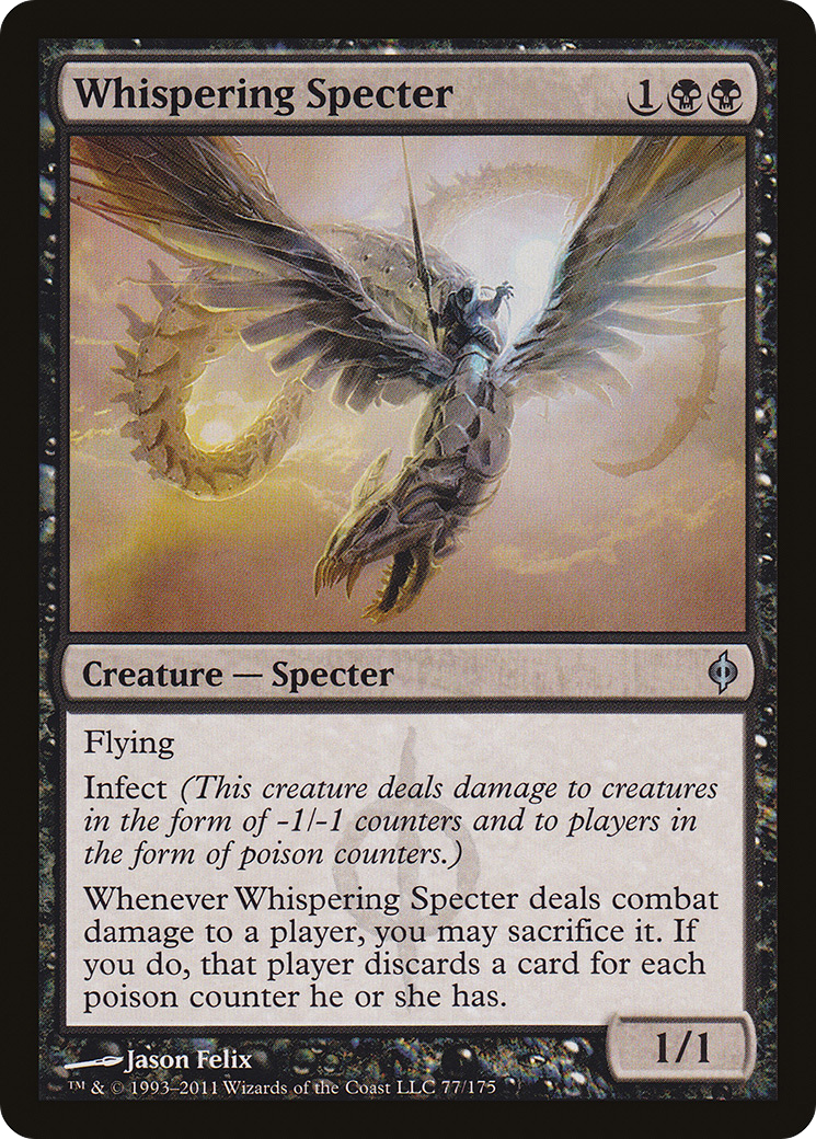 Whispering Specter (NPH-077) [New Phyrexia] Foil MTG Single Wizards of the Coast