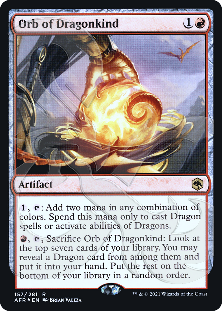 Orb of Dragonkind (AFR&-157) [Adventures in the Forgotten Realms Promos] Foil MTG Single Wizards of the Coast