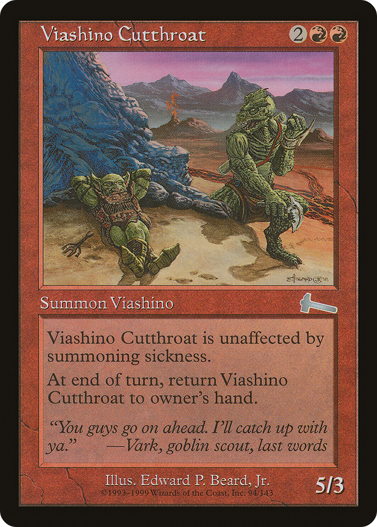 Viashino Cutthroat (ULG-094) [Urza's Legacy] Foil MTG Single Wizards of the Coast