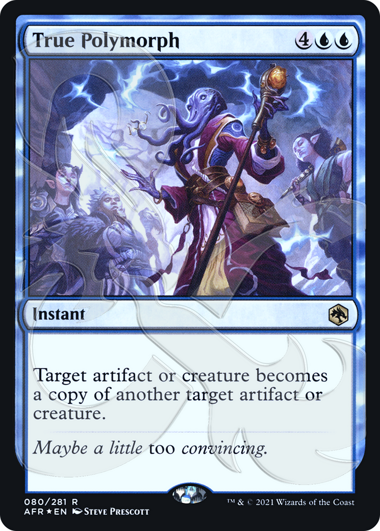 True Polymorph (AFR&-080) [Adventures in the Forgotten Realms Promos] Foil MTG Single Wizards of the Coast