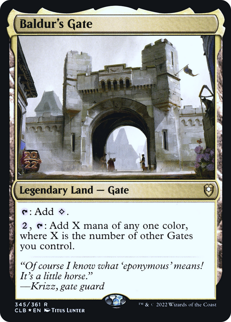 Baldur's Gate (PRE-345) [Battle for Baldur's Gate Promos] Foil MTG Single Wizards of the Coast