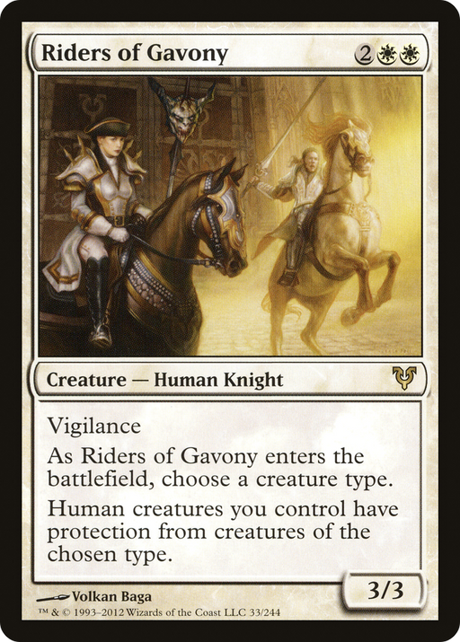 Riders of Gavony (AVR-033) [Avacyn Restored] MTG Single Wizards of the Coast