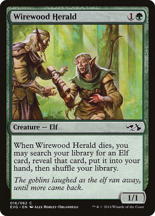 Wirewood Herald (DD3-) [Misc] Duel Decks Anthology: Elves vs. Goblins MTG Single Wizards of the Coast