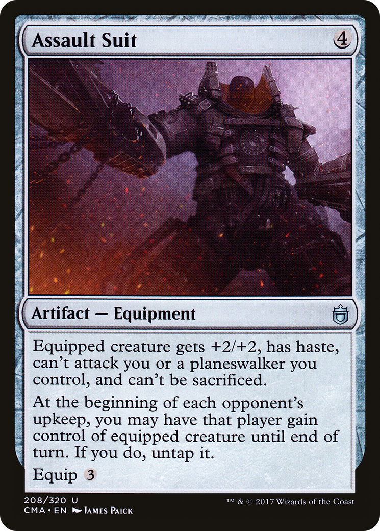 Assault Suit (CMA-208) [Commander Anthology] MTG Single Wizards of the Coast
