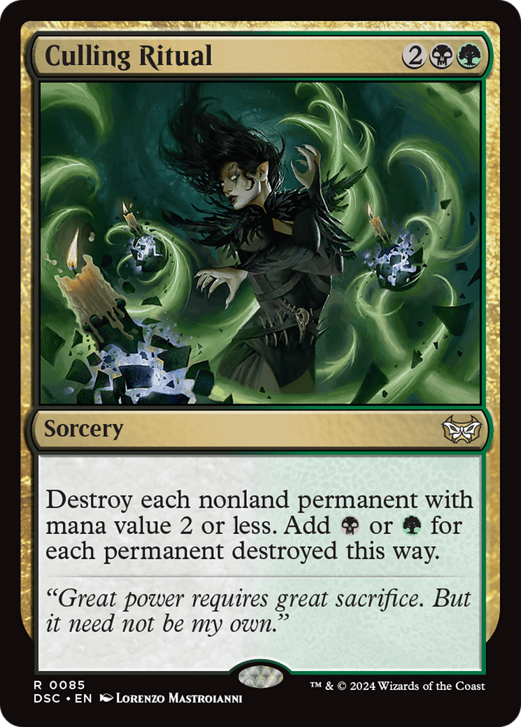 Culling Ritual (DSC-085) [Duskmourn: House of Horror Commander] MTG Single Wizards of the Coast