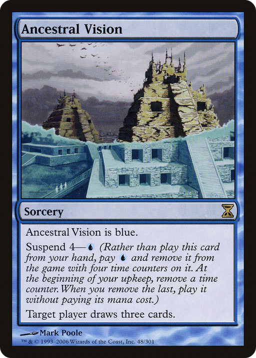 Ancestral Vision (TSP-048) [Time Spiral] Foil MTG Single Wizards of the Coast