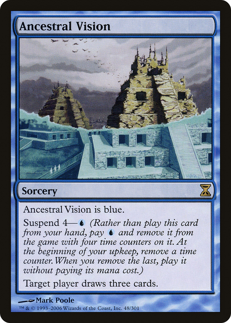 Ancestral Vision (TSP-048) [Time Spiral] MTG Single Wizards of the Coast
