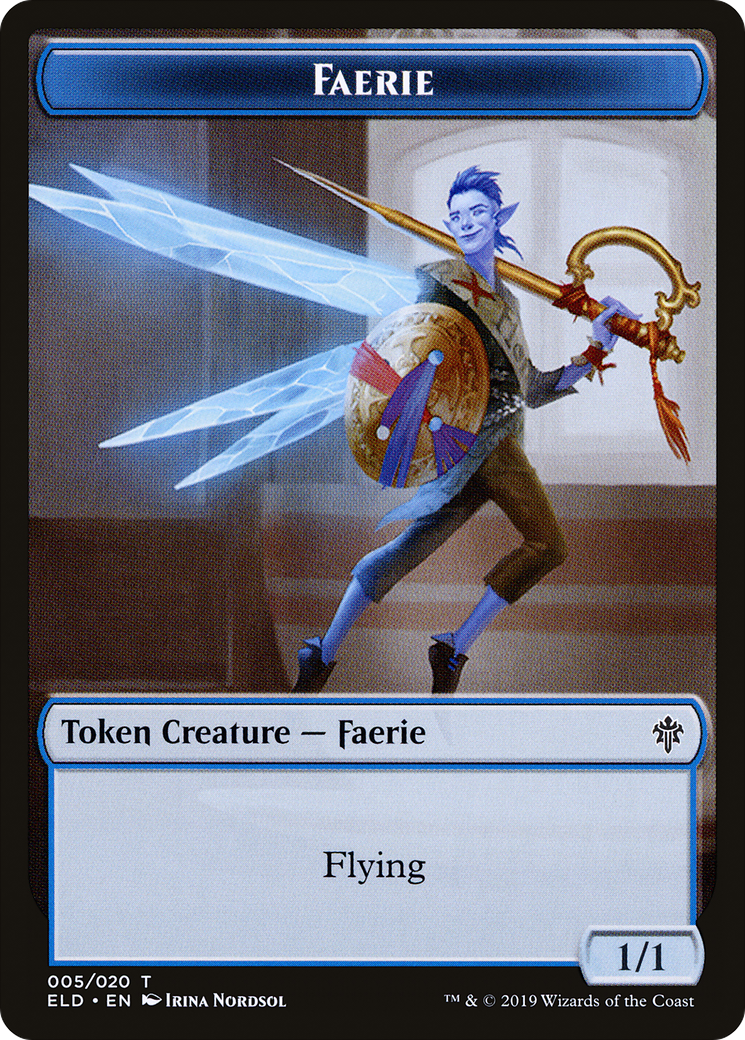 Faerie (TELD-005) [Tokens] Throne of Eldraine Tokens Foil MTG Single Wizards of the Coast