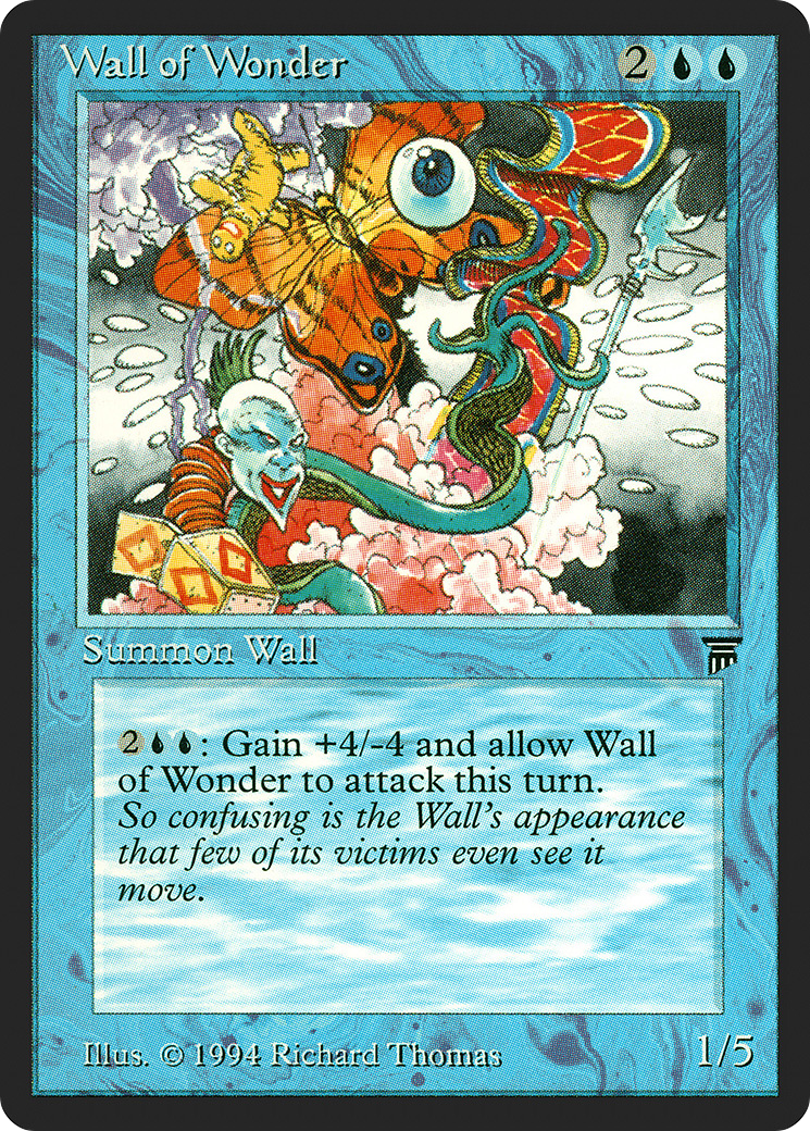 Wall of Wonder (LEG-085) [Oldschool] Legends MTG Single Wizards of the Coast