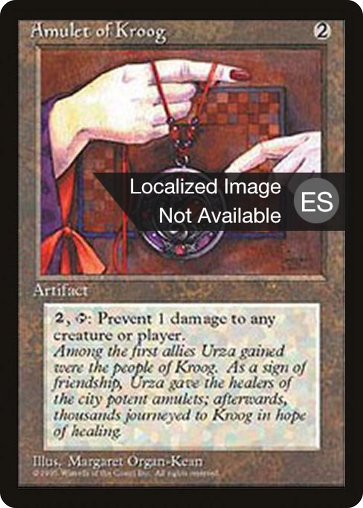 Amulet of Kroog (4BB-293) [Fourth Edition Foreign Black Border] MTG Single Wizards of the Coast