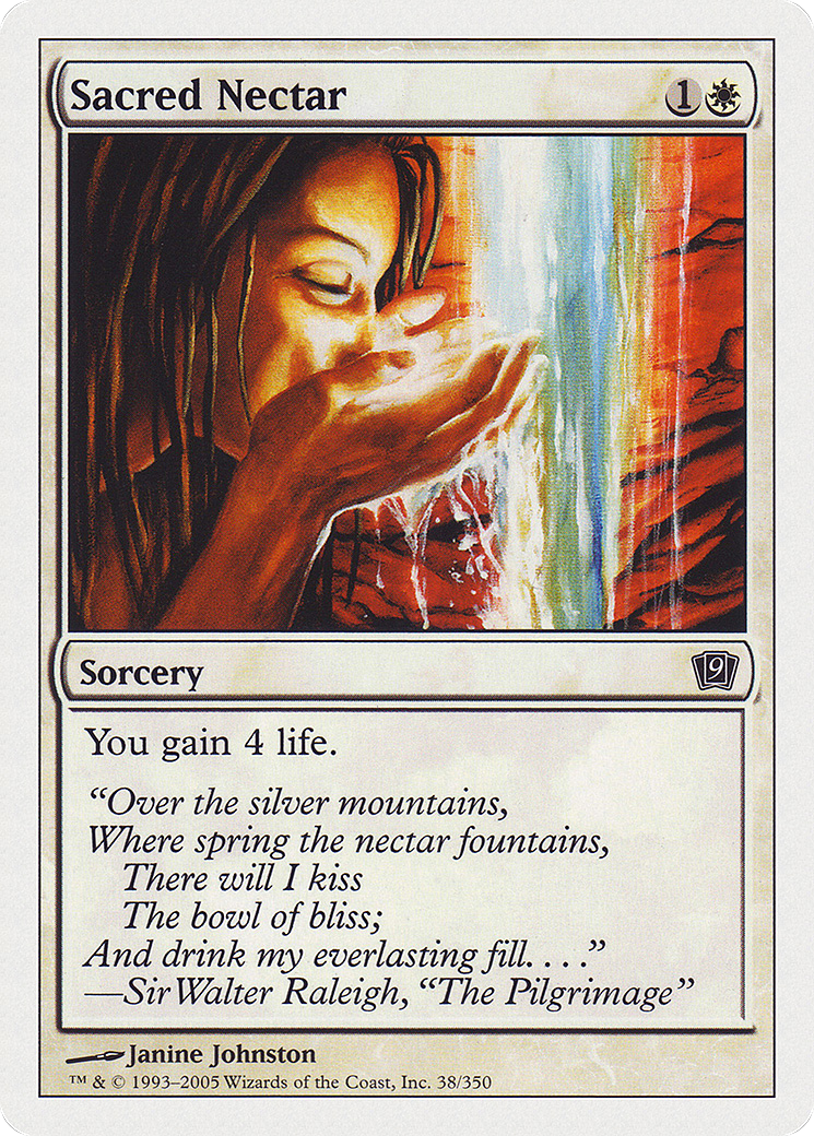 Sacred Nectar (9ED-038) [9th Edition] MTG Single Wizards of the Coast