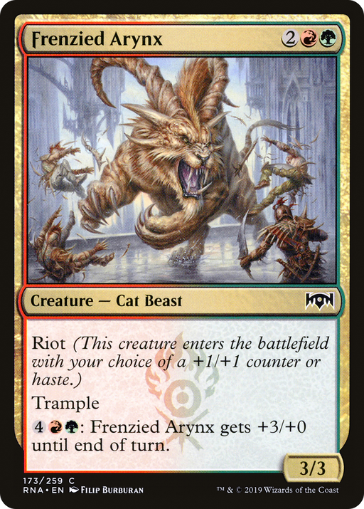 Frenzied Arynx (RNA-173) [Ravnica Allegiance] MTG Single Wizards of the Coast