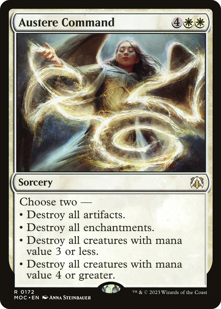 Austere Command (MOC-172) [March of the Machine Commander] MTG Single Wizards of the Coast