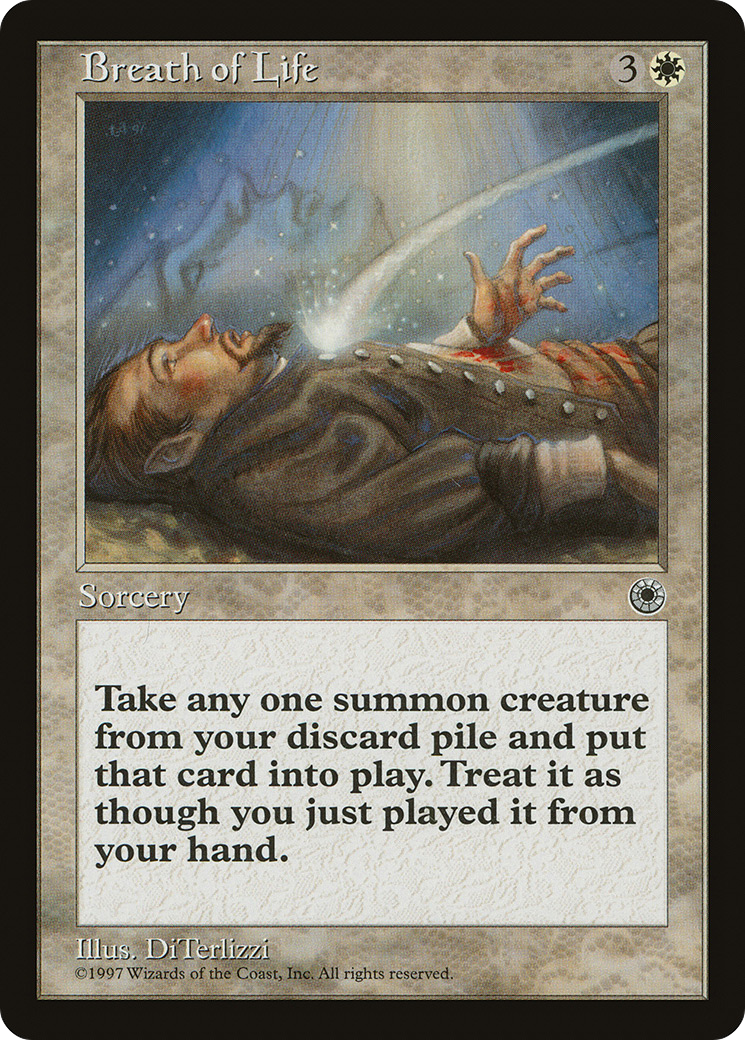 Breath of Life (POR-010) [Misc] Portal MTG Single Wizards of the Coast