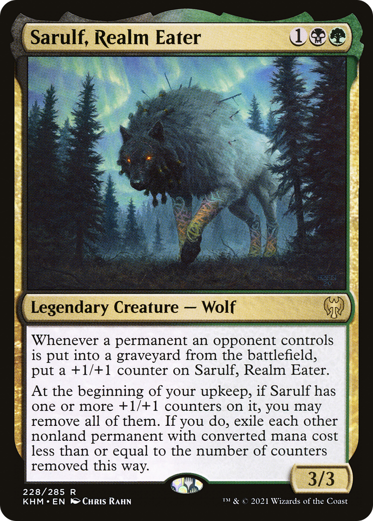 Sarulf, Realm Eater (KHM-228) [Kaldheim] MTG Single Wizards of the Coast