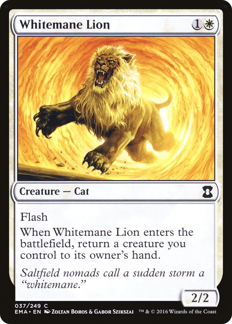 Whitemane Lion (EMA-037) [Eternal Masters] MTG Single Wizards of the Coast